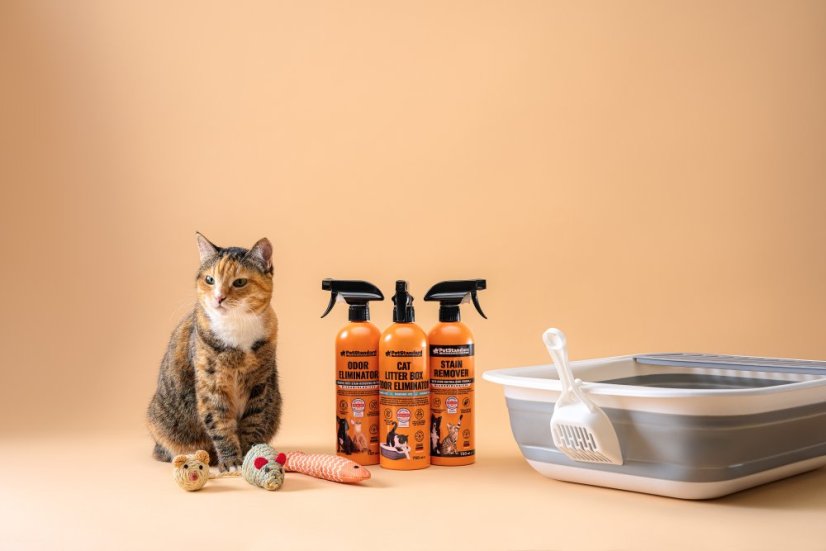 Odstraňovač zápachu kočičí toalety